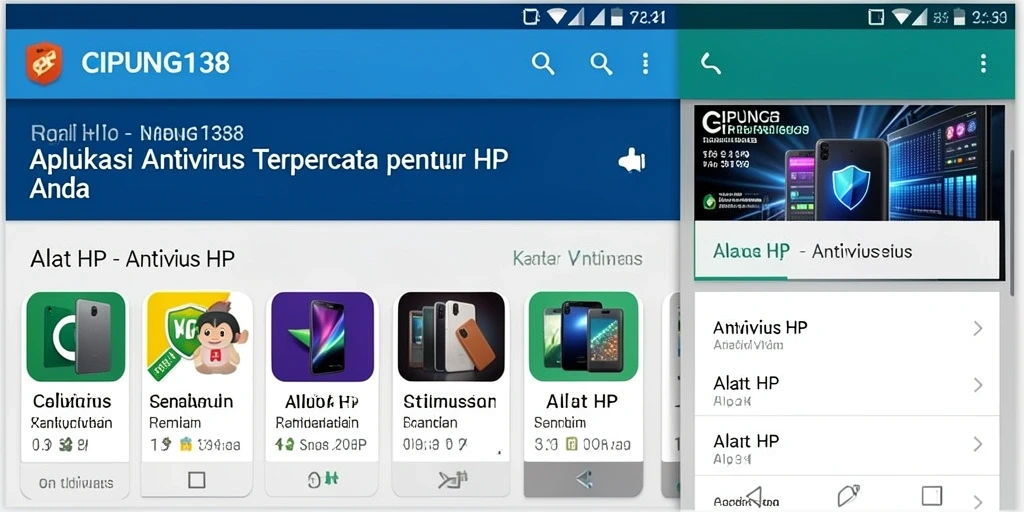 Tampilan antarmuka CIPUNG138 dengan dasbor laporan keamanan.