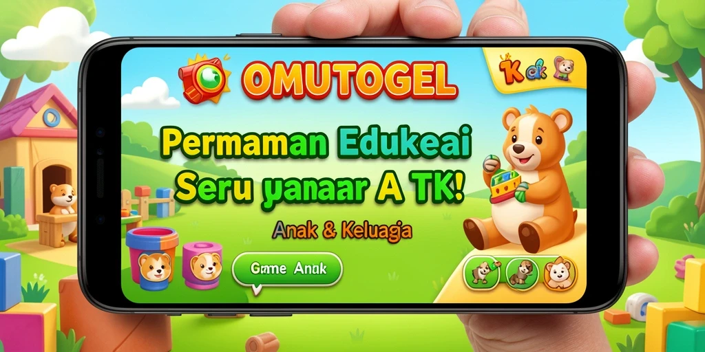 Tampilan antarmuka menarik dan edukatif dari OMUTOGEL.