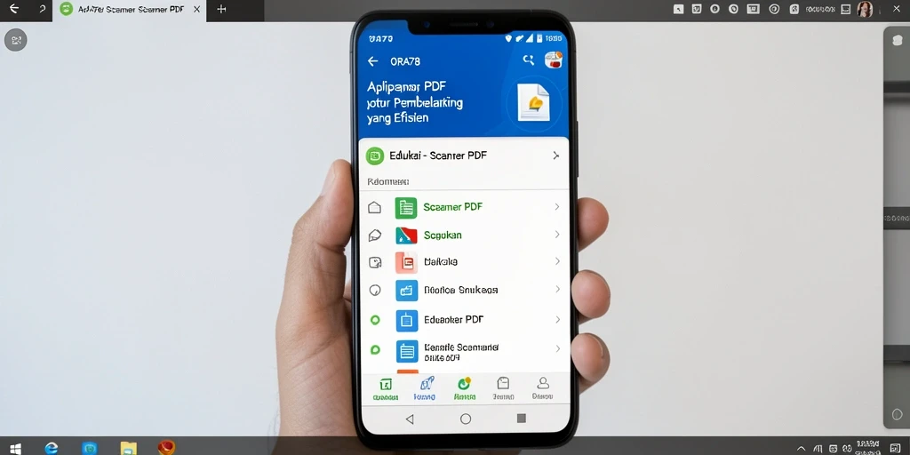 Tampilan antarmuka utama ORA78 untuk Scanner PDF.