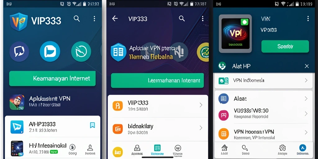 Tampilan antarmuka VIP333 yang menarik dan fungsional.